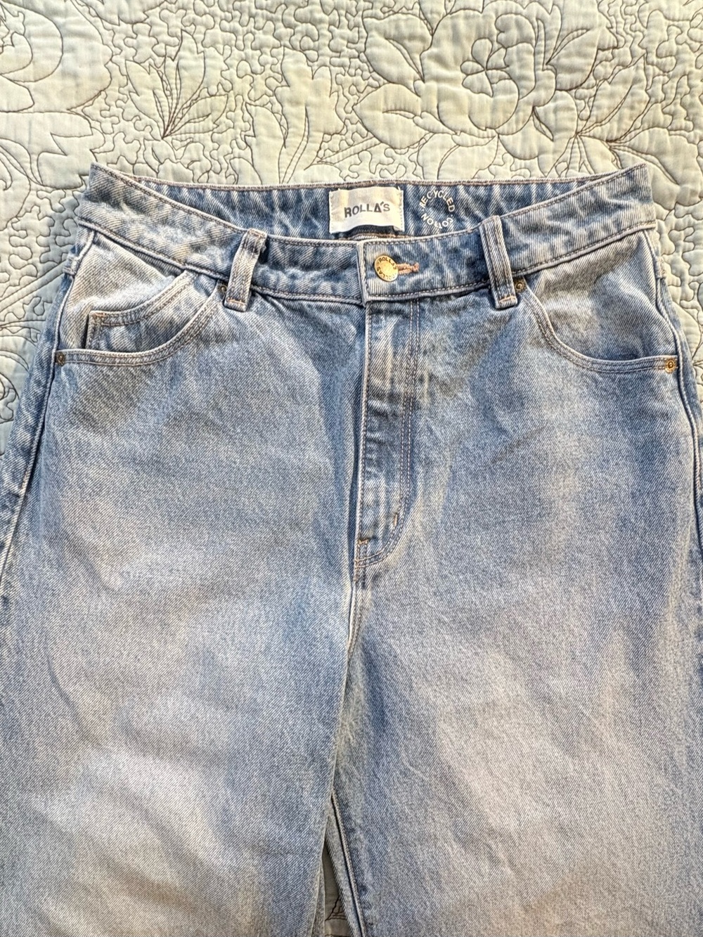 ROLLA'S Light Blue Wide Leg Jeans - Picture 4 of 11